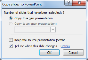 Copy slides to PowerPoint